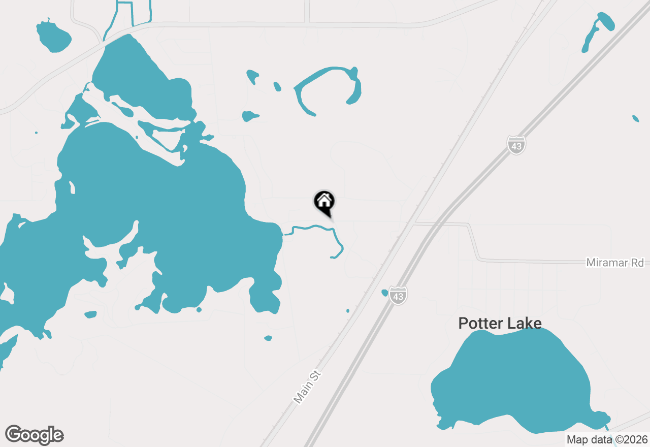 Map of W1271 Beach Rd, East Troy, WI 53120