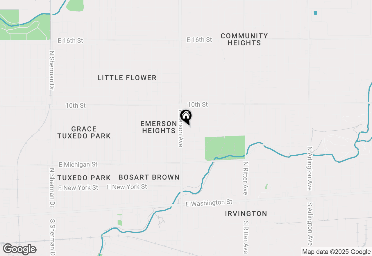 Map of 5115 E 9th Street, Indianapolis, IN 46219