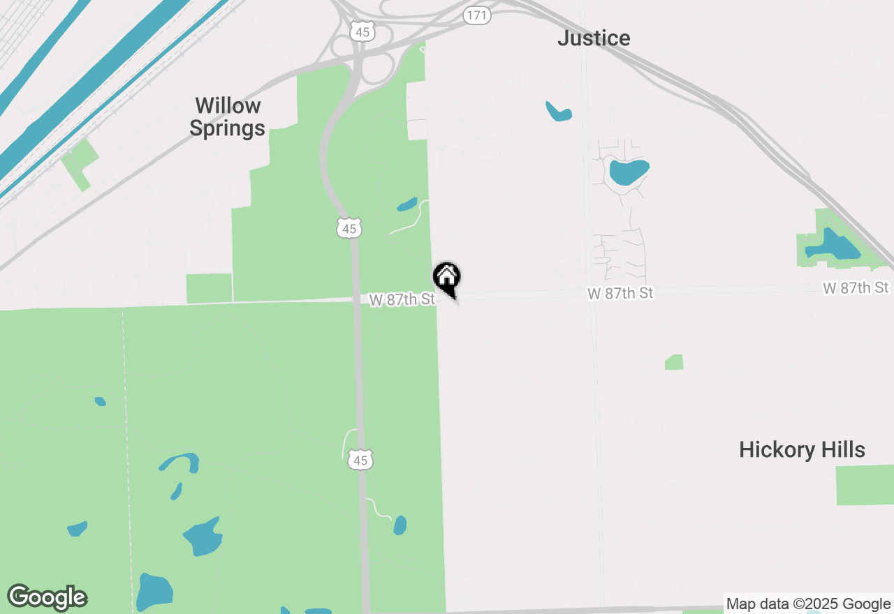 Map of 8701 S Kean Avenue, Hickory Hills, IL 60457