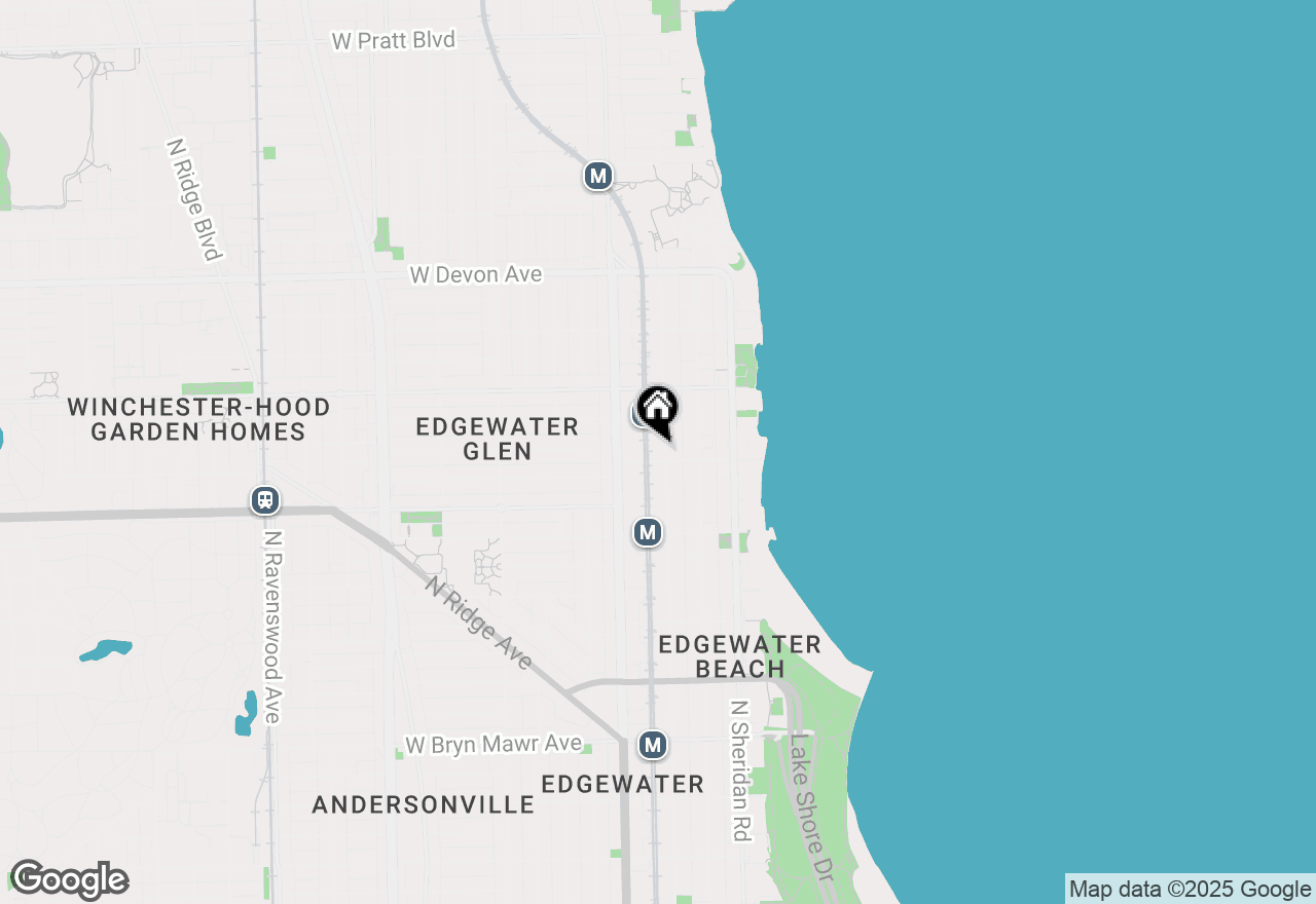 Map of 1102 W Glenlake Avenue #2, Chicago, IL 60660