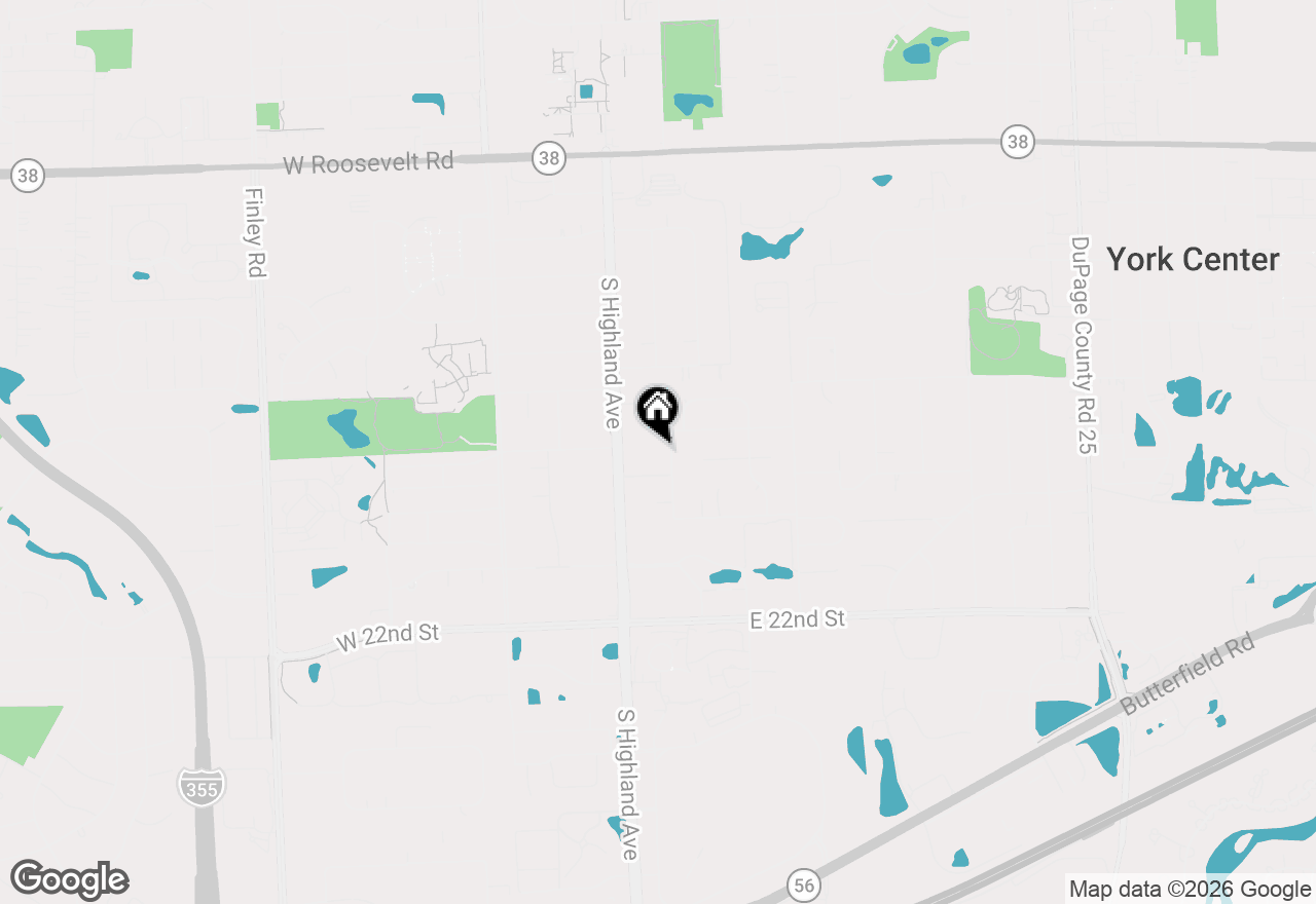 Map of 1706 S Stewart Avenue, Lombard, IL 60148