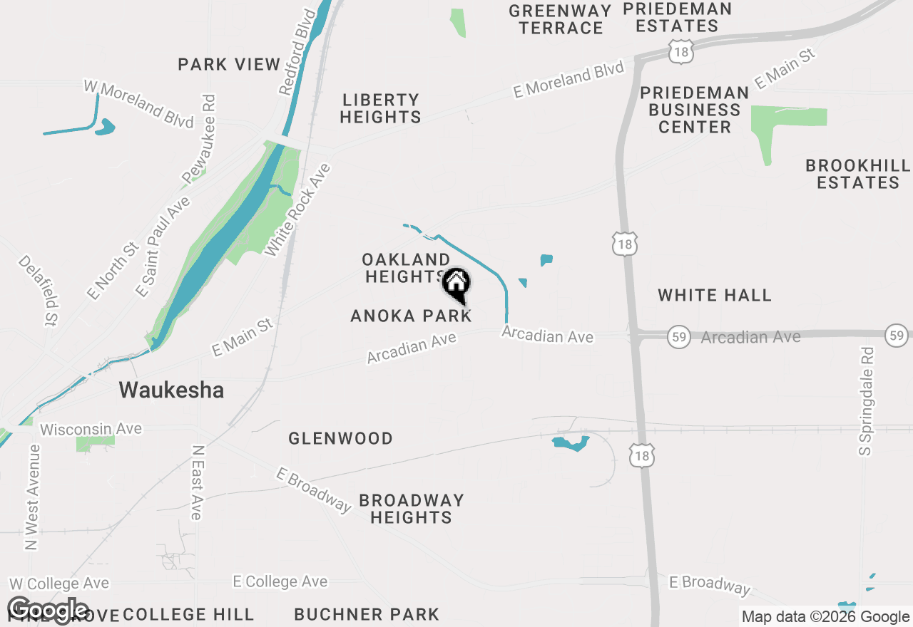 Map of 925 Harding Ave, Waukesha, WI 53186
