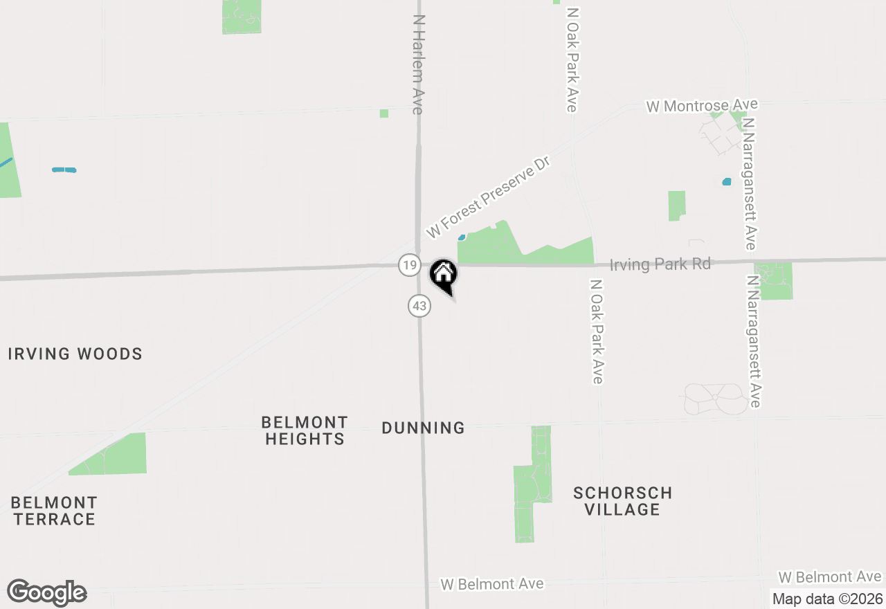 Map of 3903 N Neva Avenue, Chicago, IL 60634