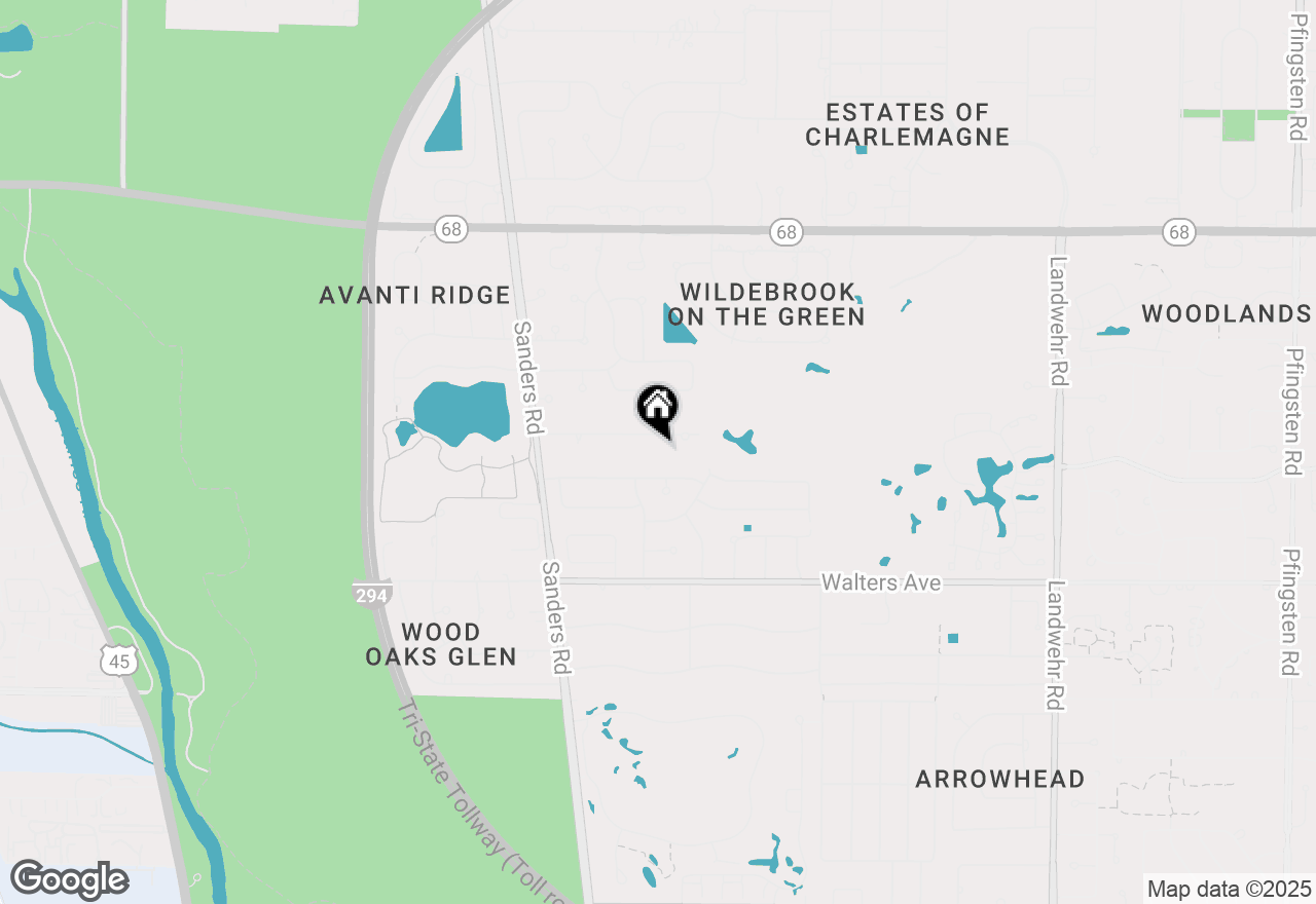 Map of 3861 Greenacre Drive, Northbrook, IL 60062