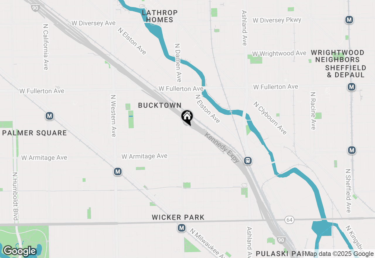 Map of 2134 N Winchester Avenue #A, Chicago, IL 60614