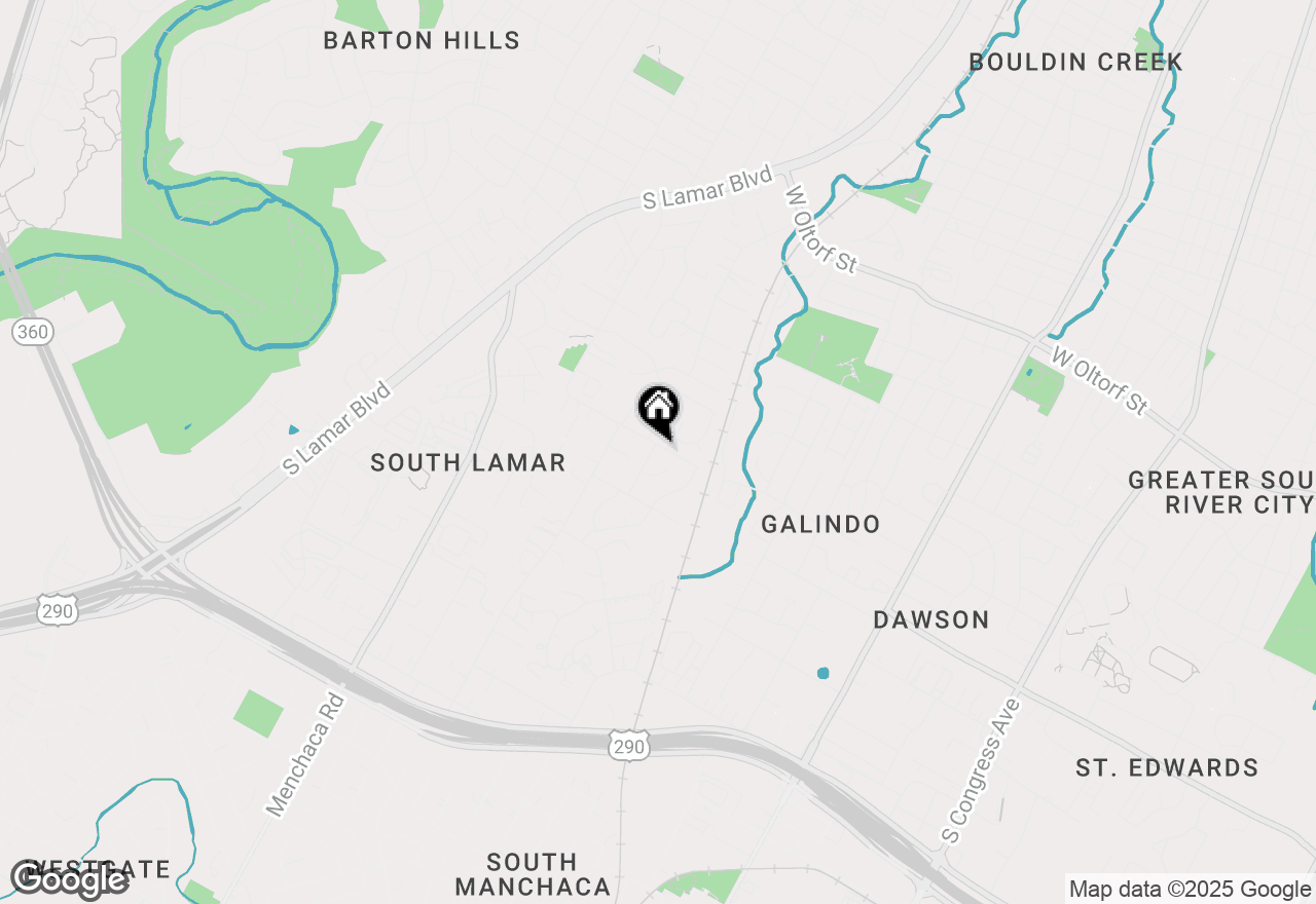 Map of 3101 S Oak Dr, Austin, TX 78704