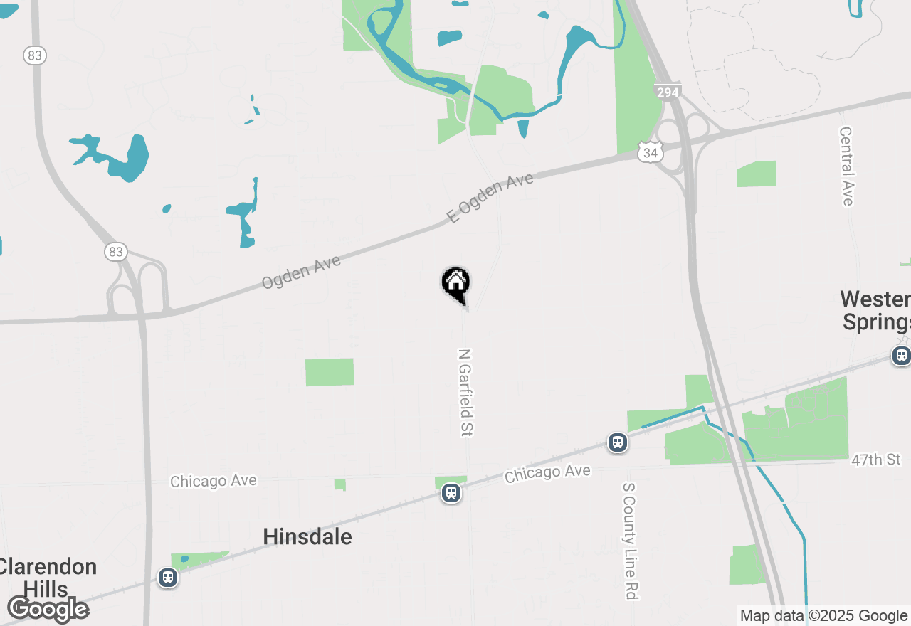 Map of 450 N Garfield Avenue, Hinsdale, IL 60521