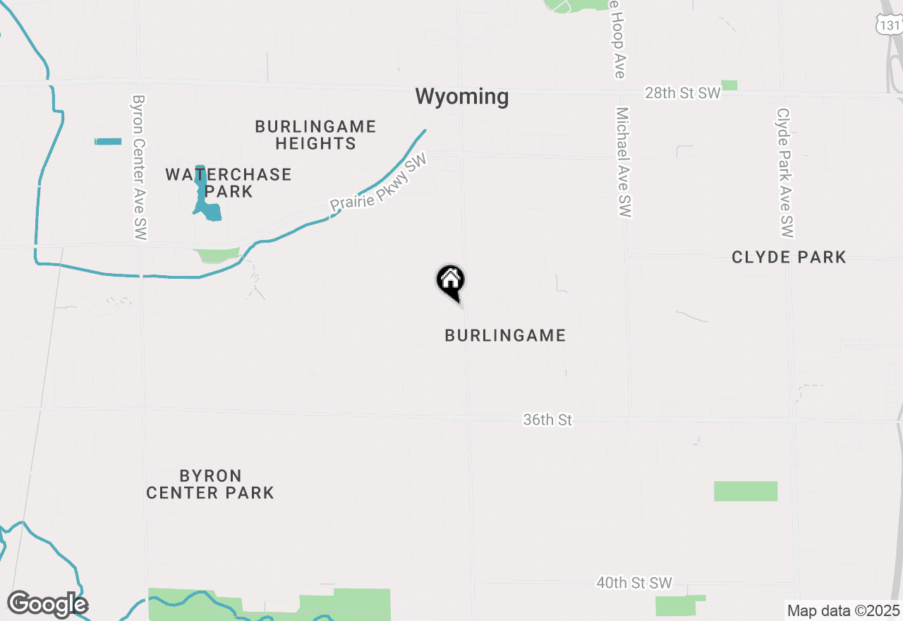 Map of 1629 Kentfield Street Sw, Wyoming, MI 49519