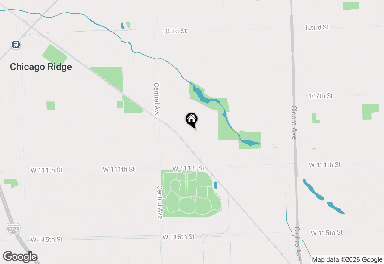Map of 10833 Long Avenue, Oak Lawn, IL 60453