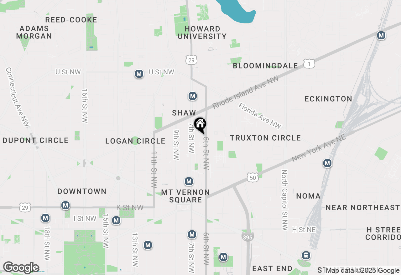 Map of 1507 Marion Street Nw #1, Washington, DC 20001