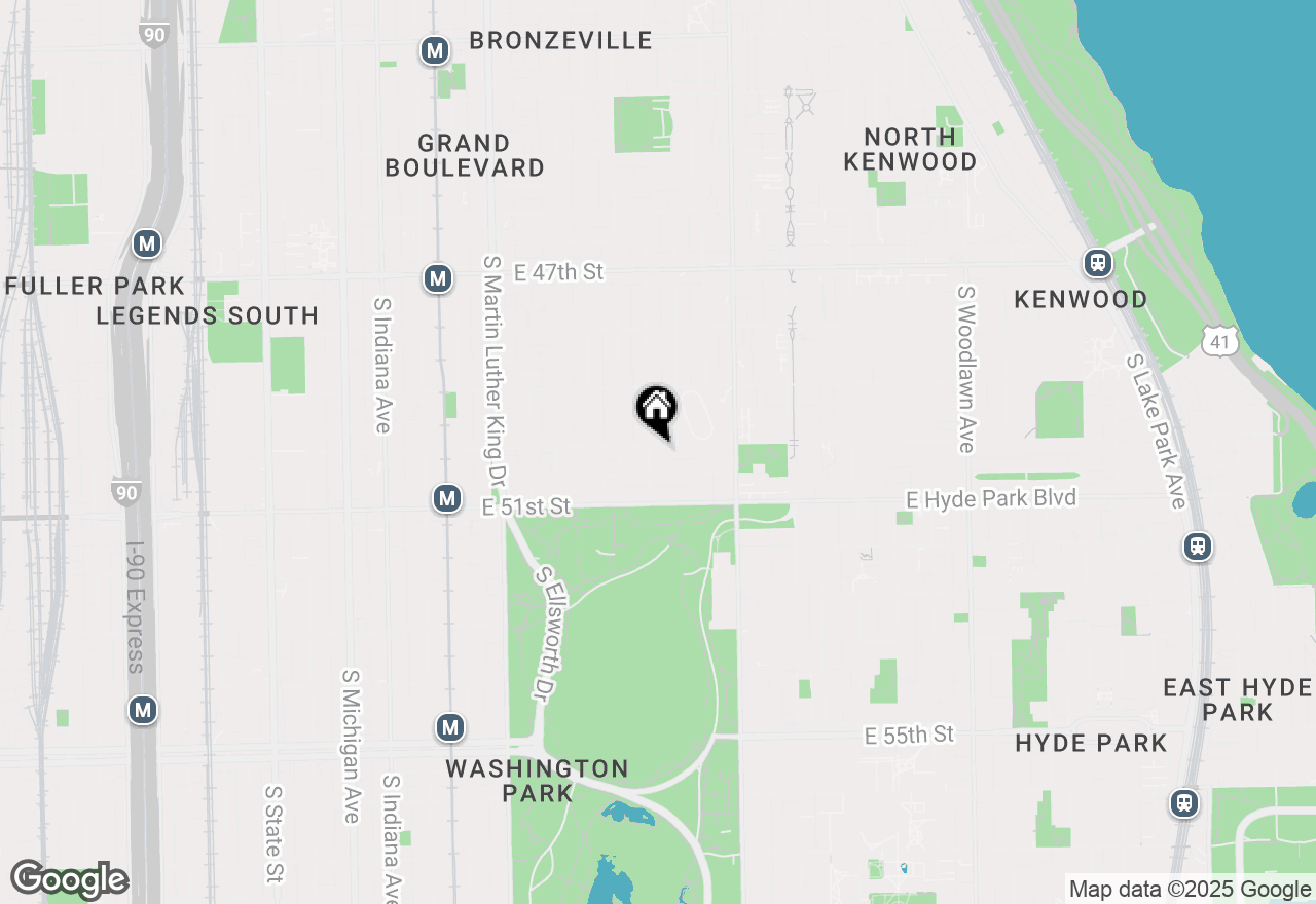Map of 643 E 50th Street #1, Chicago, IL 60615