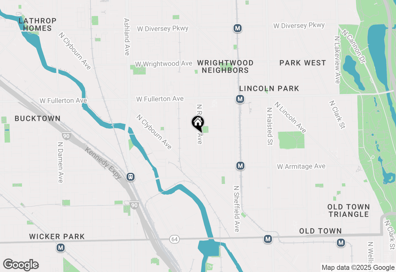 Map of 2152 N Racine Avenue #2, Chicago, IL 60614