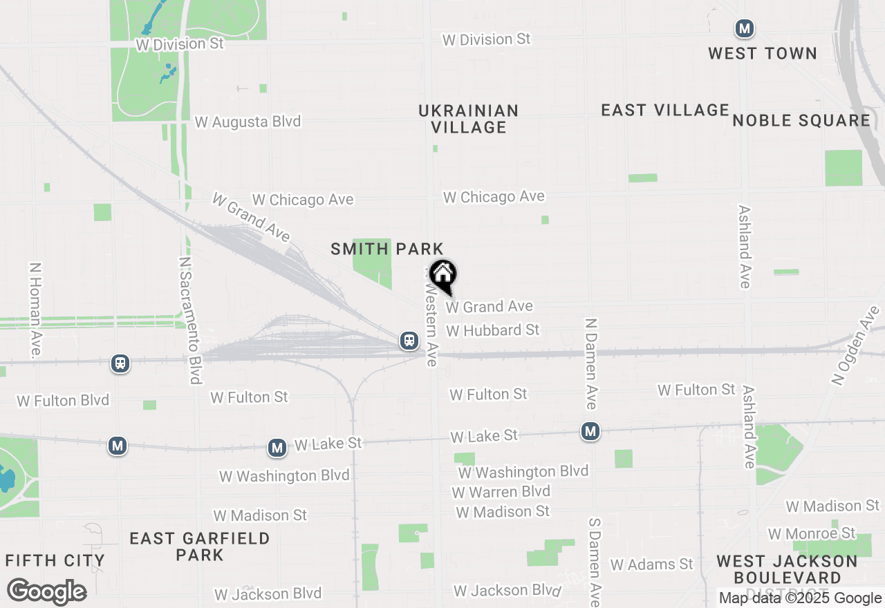 Map of 2346 W Grand Avenue #3N, Chicago, IL 60612