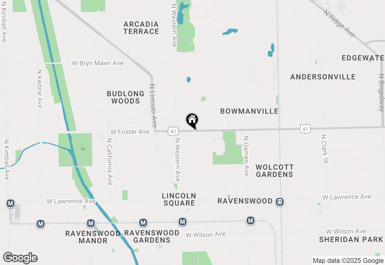 Map of 2307 W Foster Avenue #1, Chicago, IL 60625