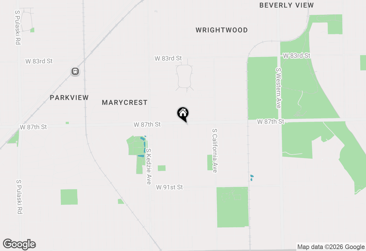 Map of 8701 S Sacramento Avenue #2SE, Evergreen Park, IL 60805