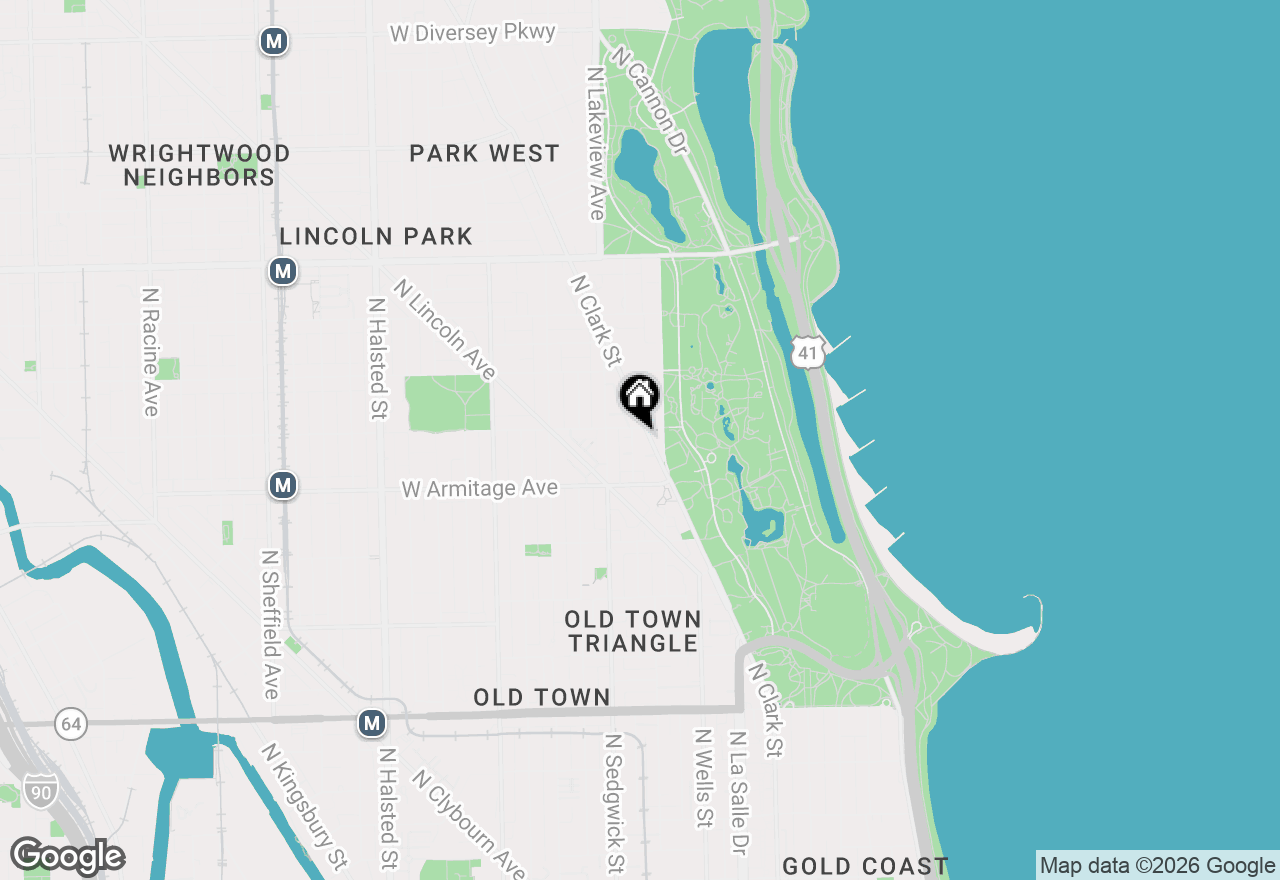 Map of 2050 N Clark Street #301, Chicago, IL 60614