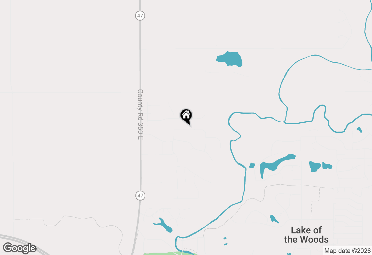 Map of 1308 Woodberry Drive, Mahomet, IL 61853