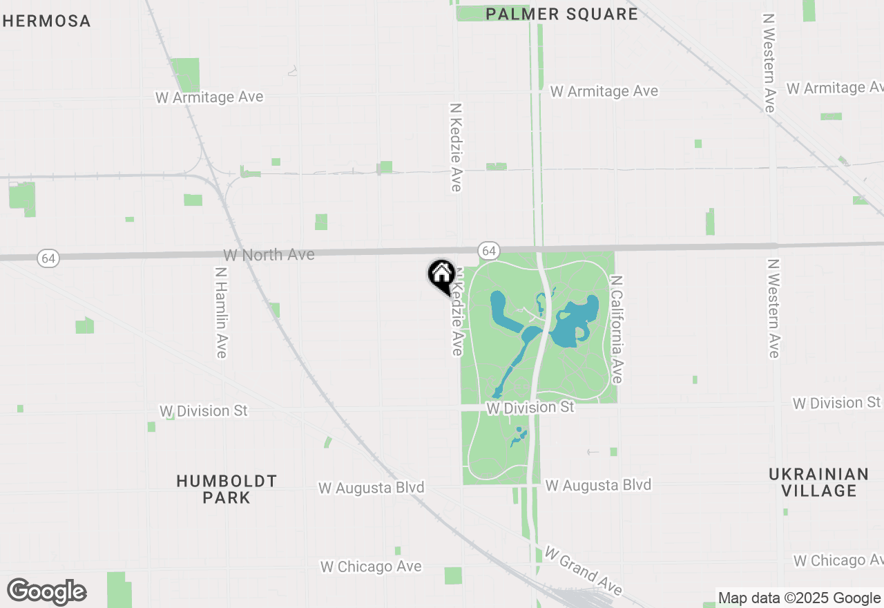 Map of 3222 W Beach Avenue #2C, Chicago, IL 60651