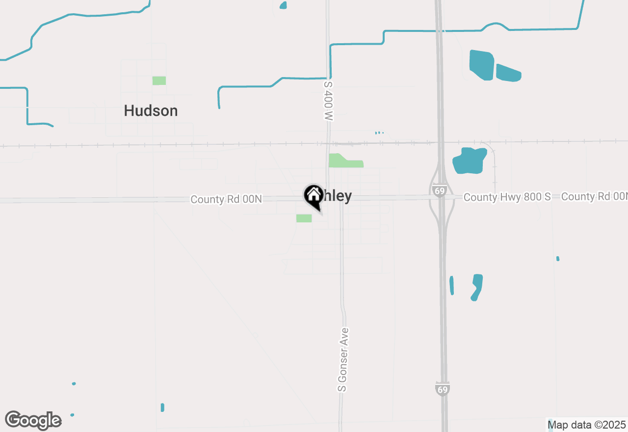 Map of 124 W Hobart Street, Ashley, IN 46705