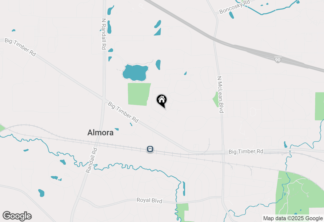 Map of 1976 Monday Drive, Elgin, IL 60123