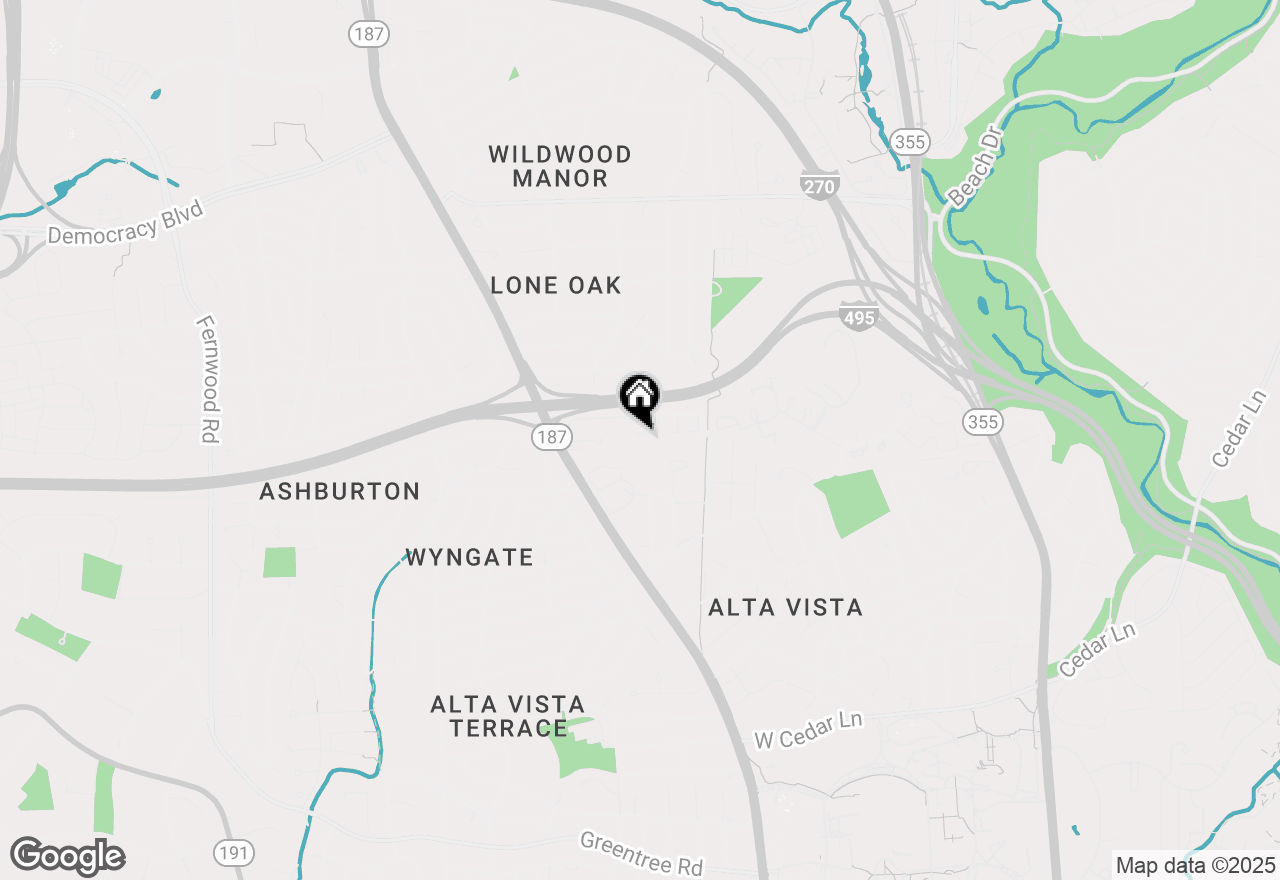 Map of 5936 Maplewood Park Place, Bethesda, MD 20814
