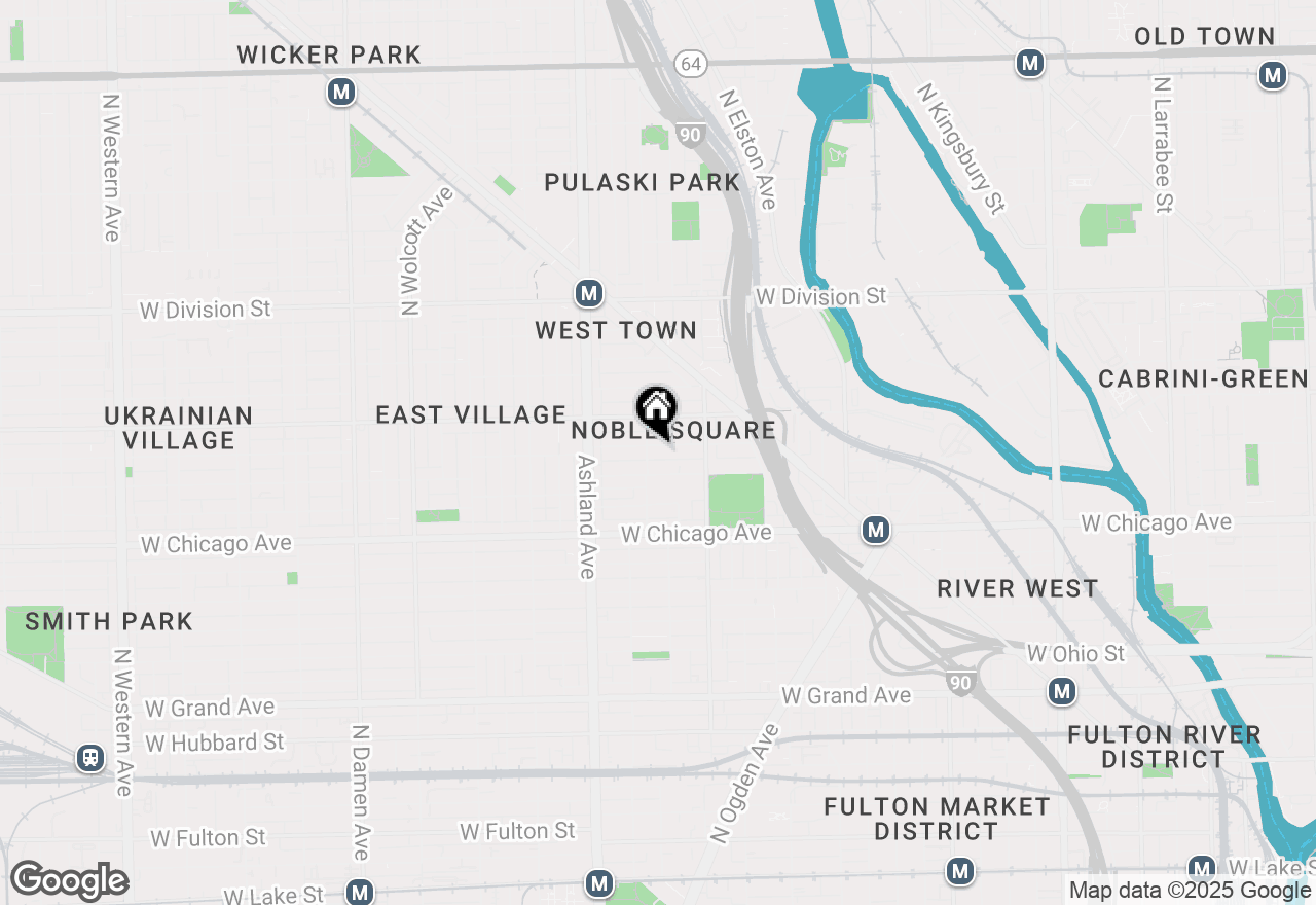 Map of 1451 W Walton Street #2, Chicago, IL 60642