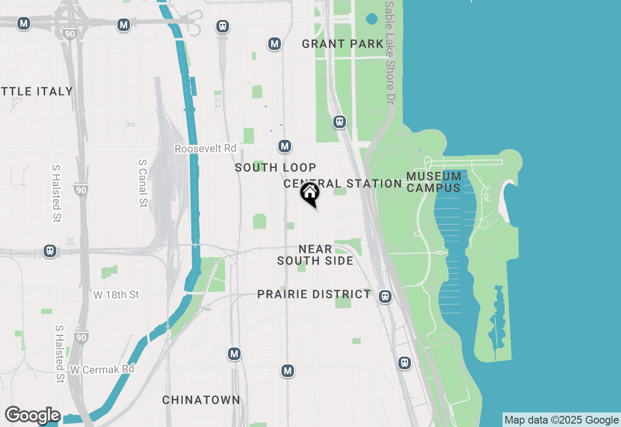 Map of 1440 S Michigan Avenue #521, Chicago, IL 60605