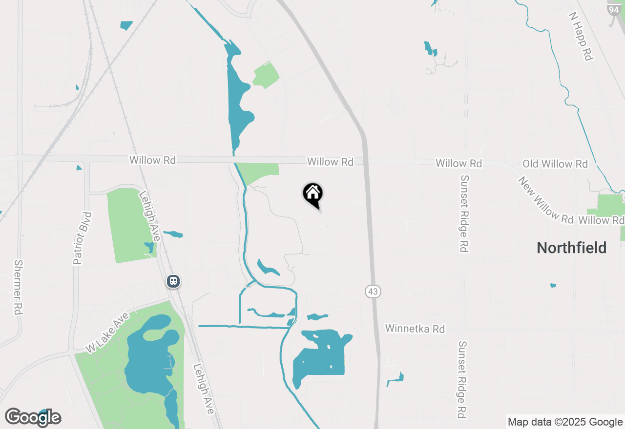 Map of 1819 Waterbury Circle, Glenview, IL 60025