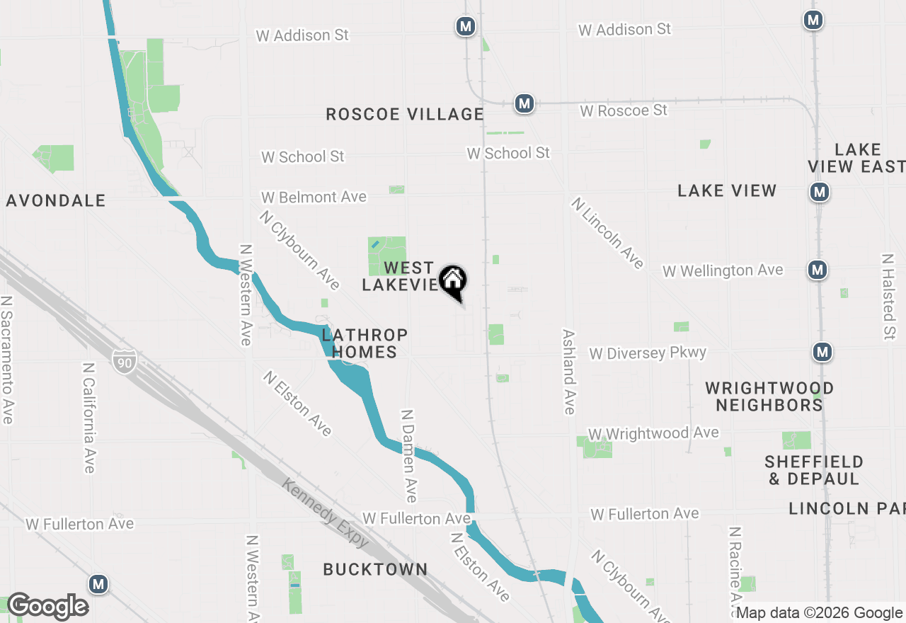 Map of 2901 N Wolcott Avenue #D, Chicago, IL 60657