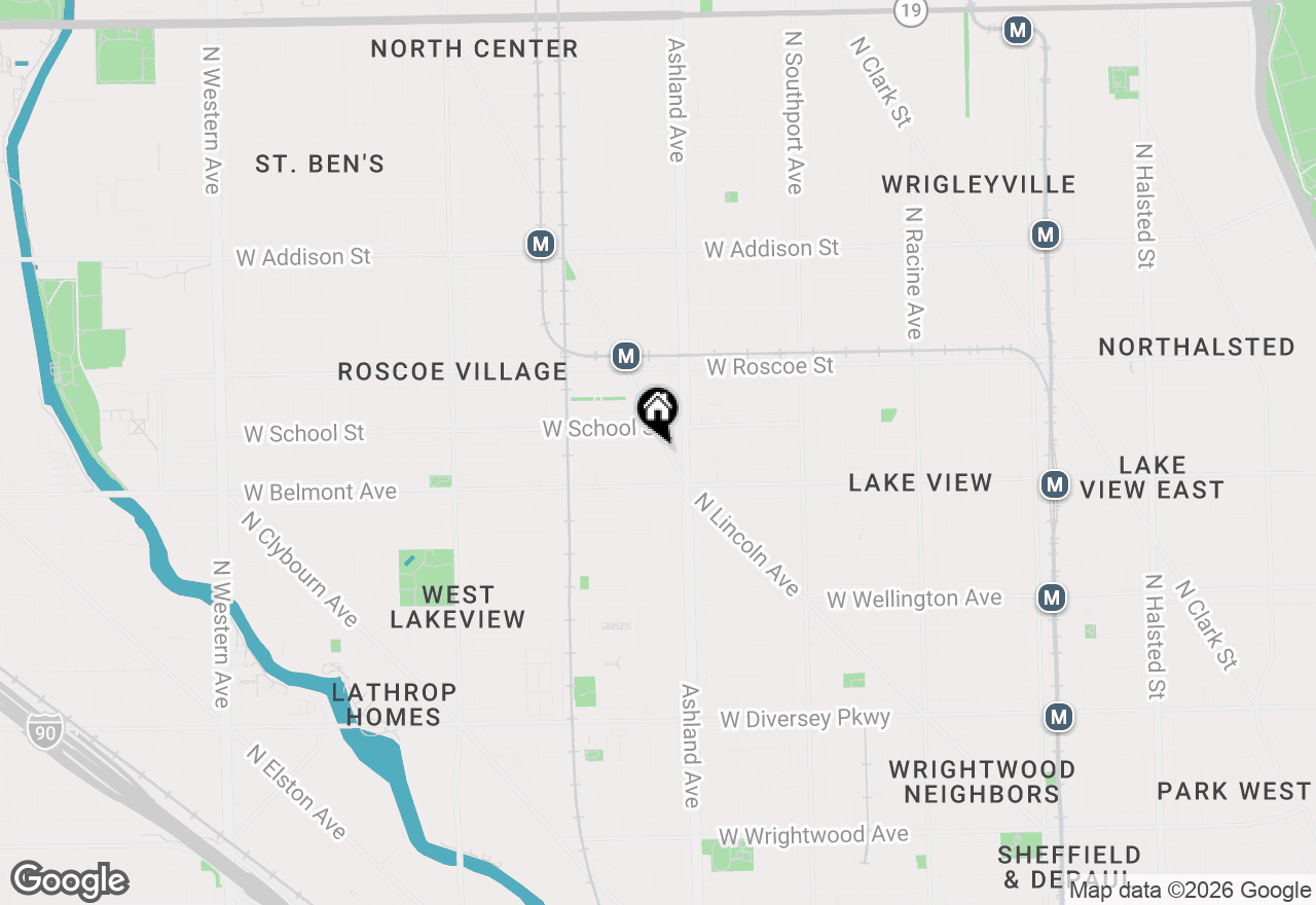 Map of 1630 W Melrose Street, Chicago, IL 60657