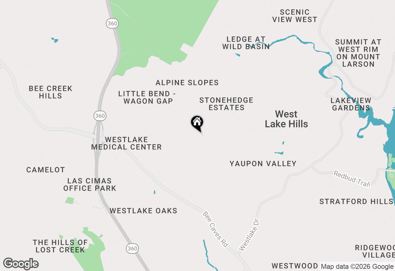 Map of 909 Live Oak Ridge Rd, Austin, TX 78746