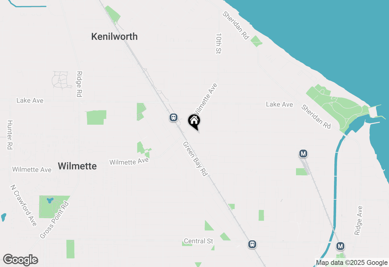 Map of 1128 Greenleaf Avenue, Wilmette, IL 60091