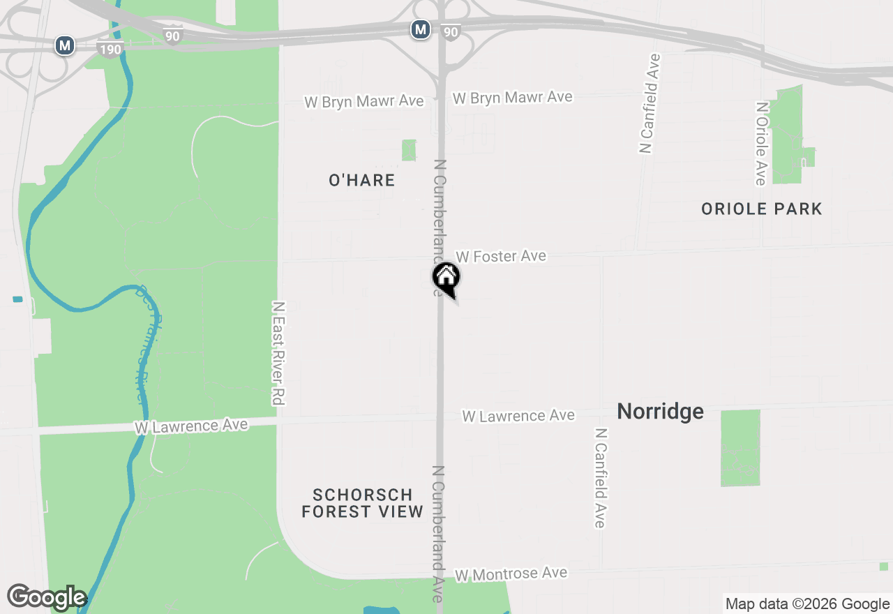 Map of 5047 N Cumberland Avenue, Norridge, IL 60706