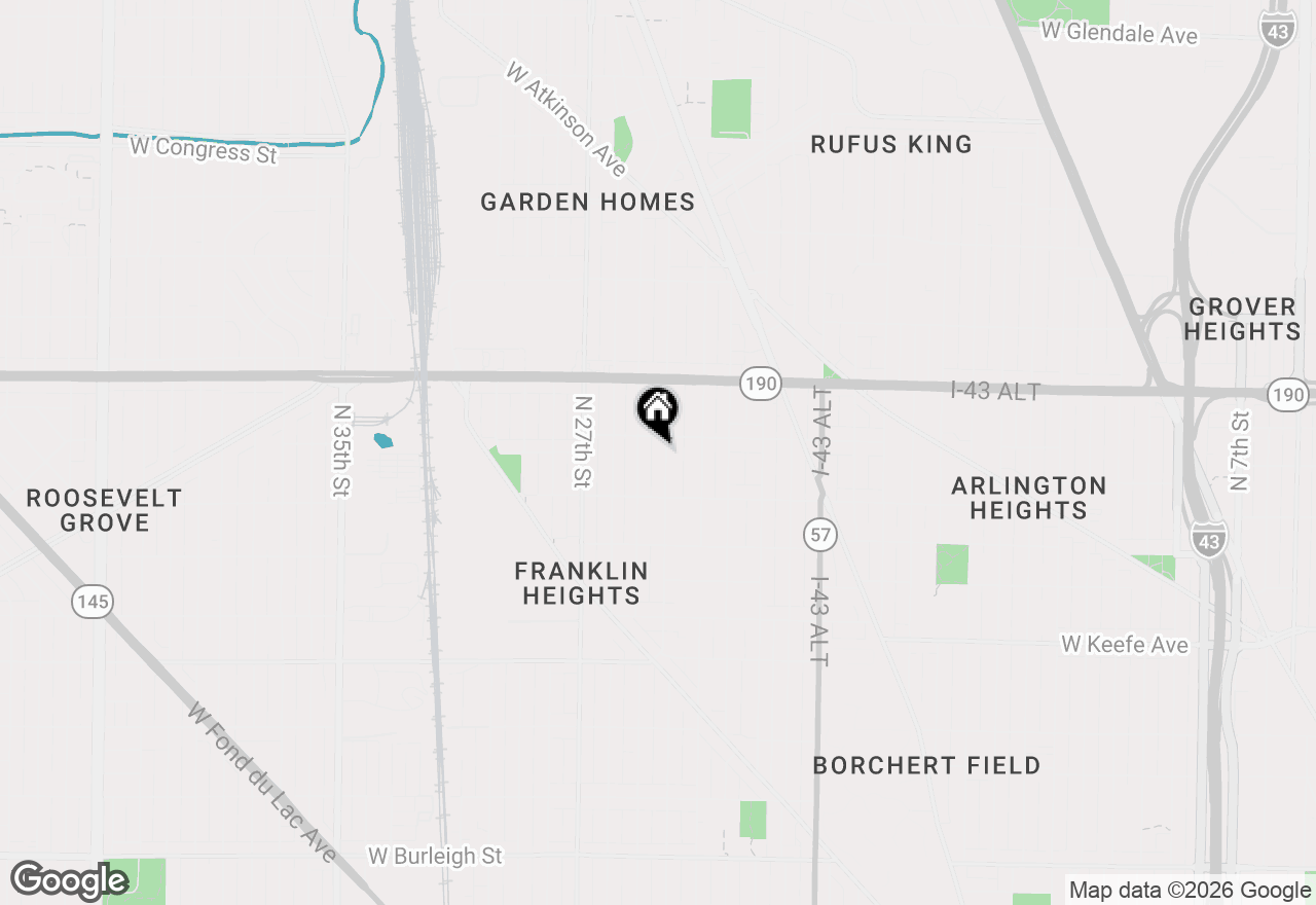 Map of 3859 N 24th Pl #3861, Milwaukee, WI 53206