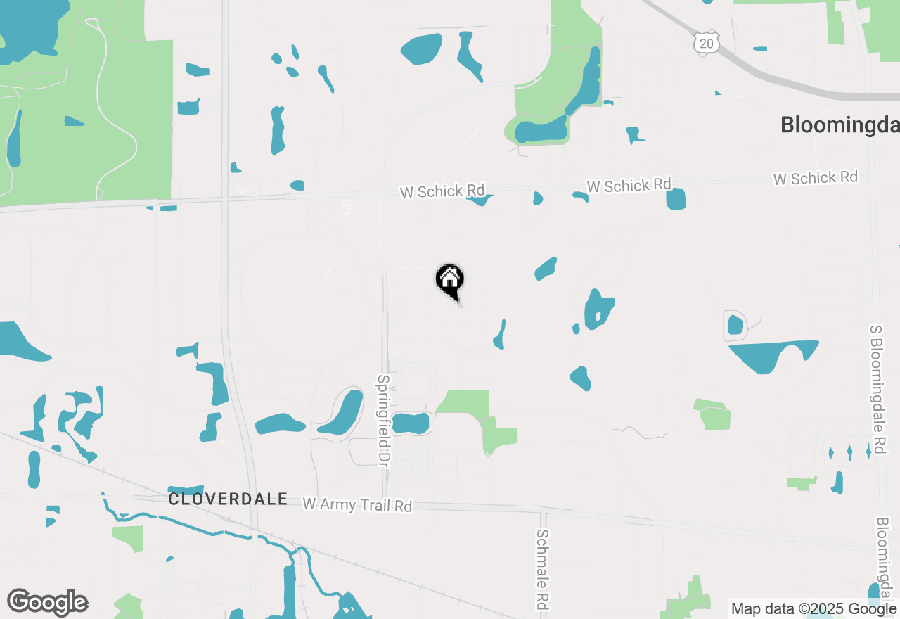 Map of 316 Parkway Avenue, Bloomingdale, IL 60108