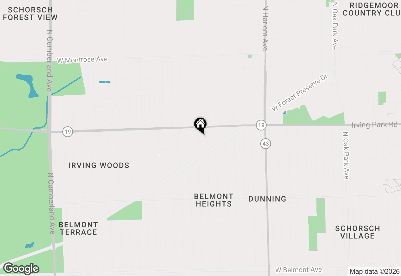 Map of 3952 N Oleander Avenue, Chicago, IL 60634