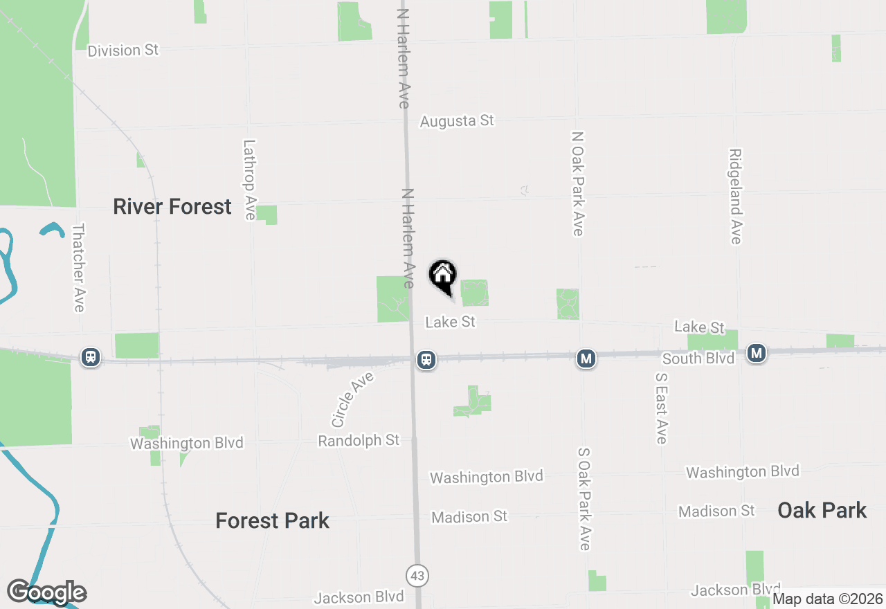 Map of 1103 Holly Court #303, Oak Park, IL 60301