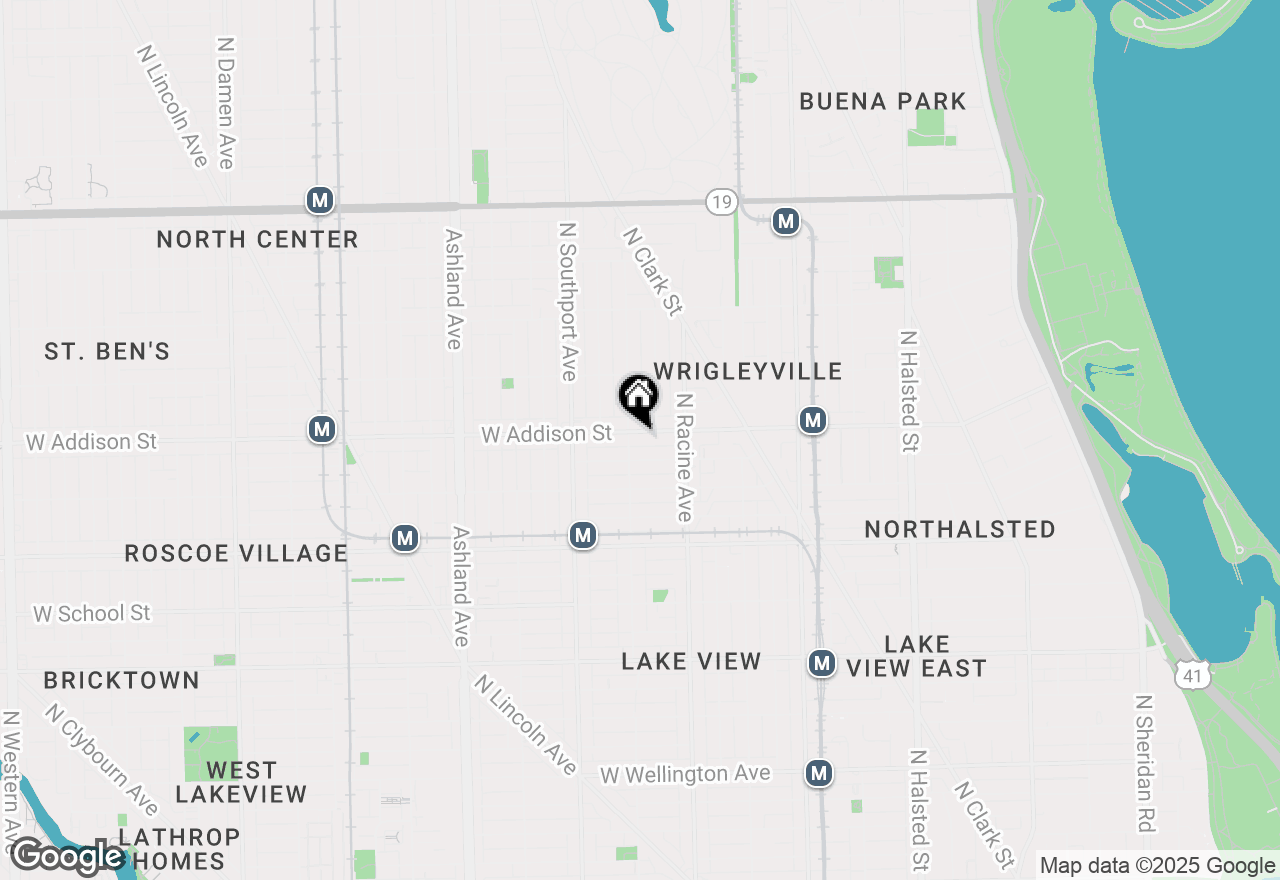 Map of 1253 W Addison Street #3, Chicago, IL 60613