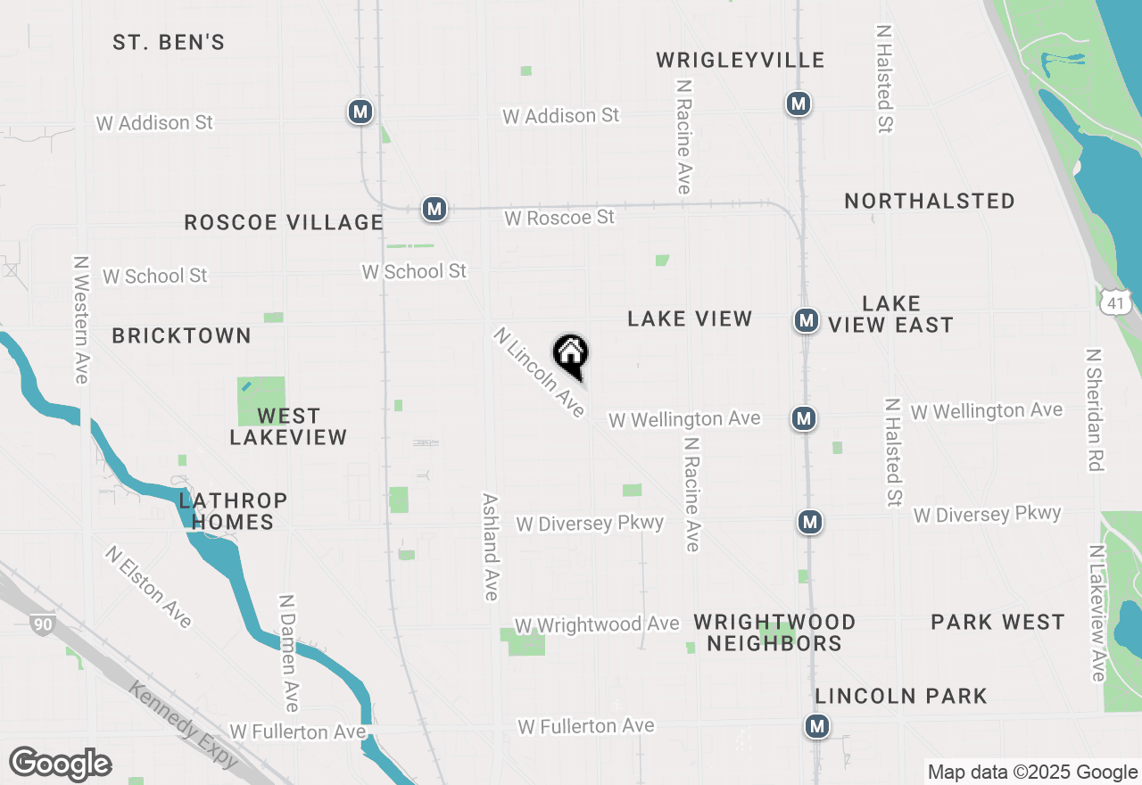 Map of 3037 N Lincoln Avenue #204, Chicago, IL 60657