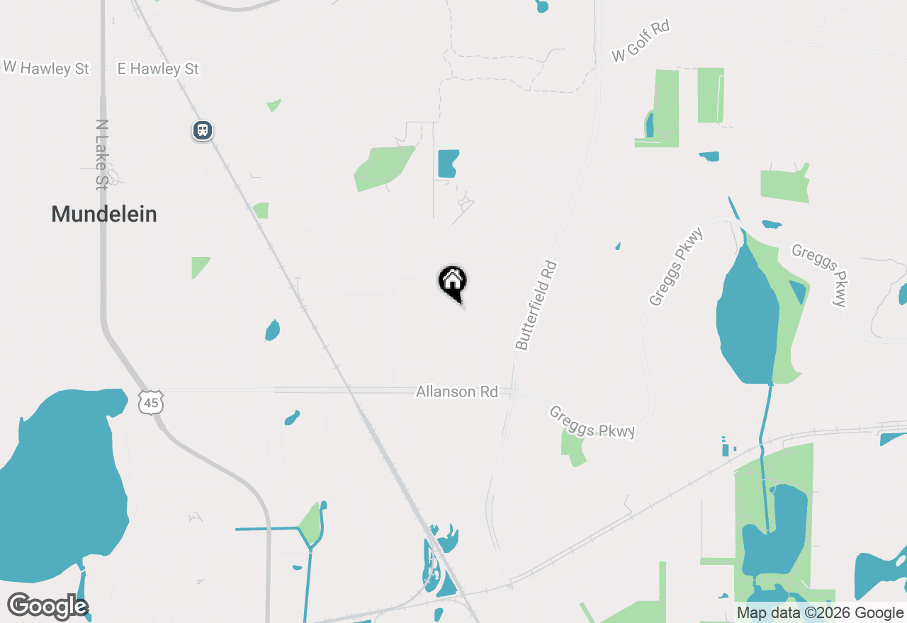 Map of 1251 Bradwell Lane #D, Mundelein, IL 60060