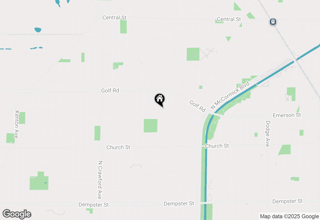 Map of 9435 Central Park Avenue, Evanston, IL 60203