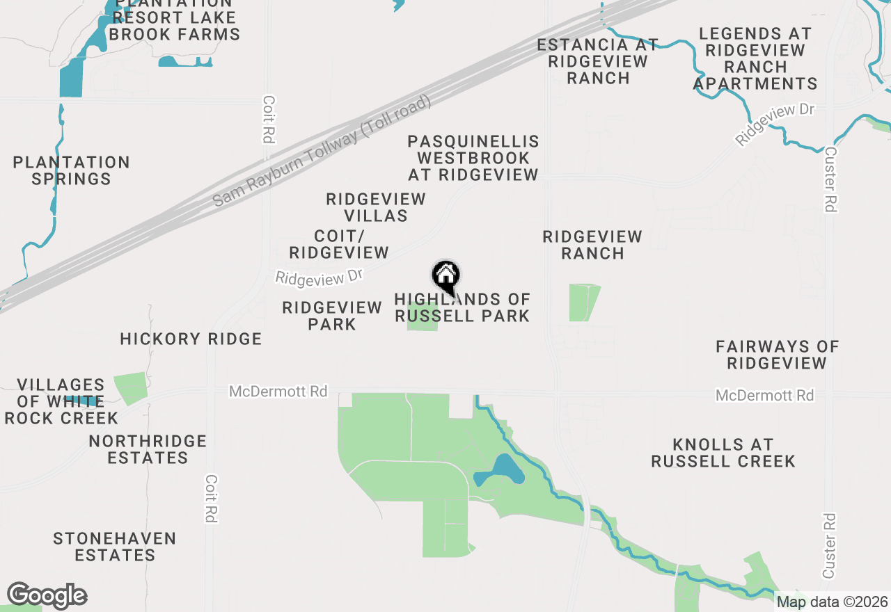 Map of 3324 Duval Drive, Plano, TX 75025