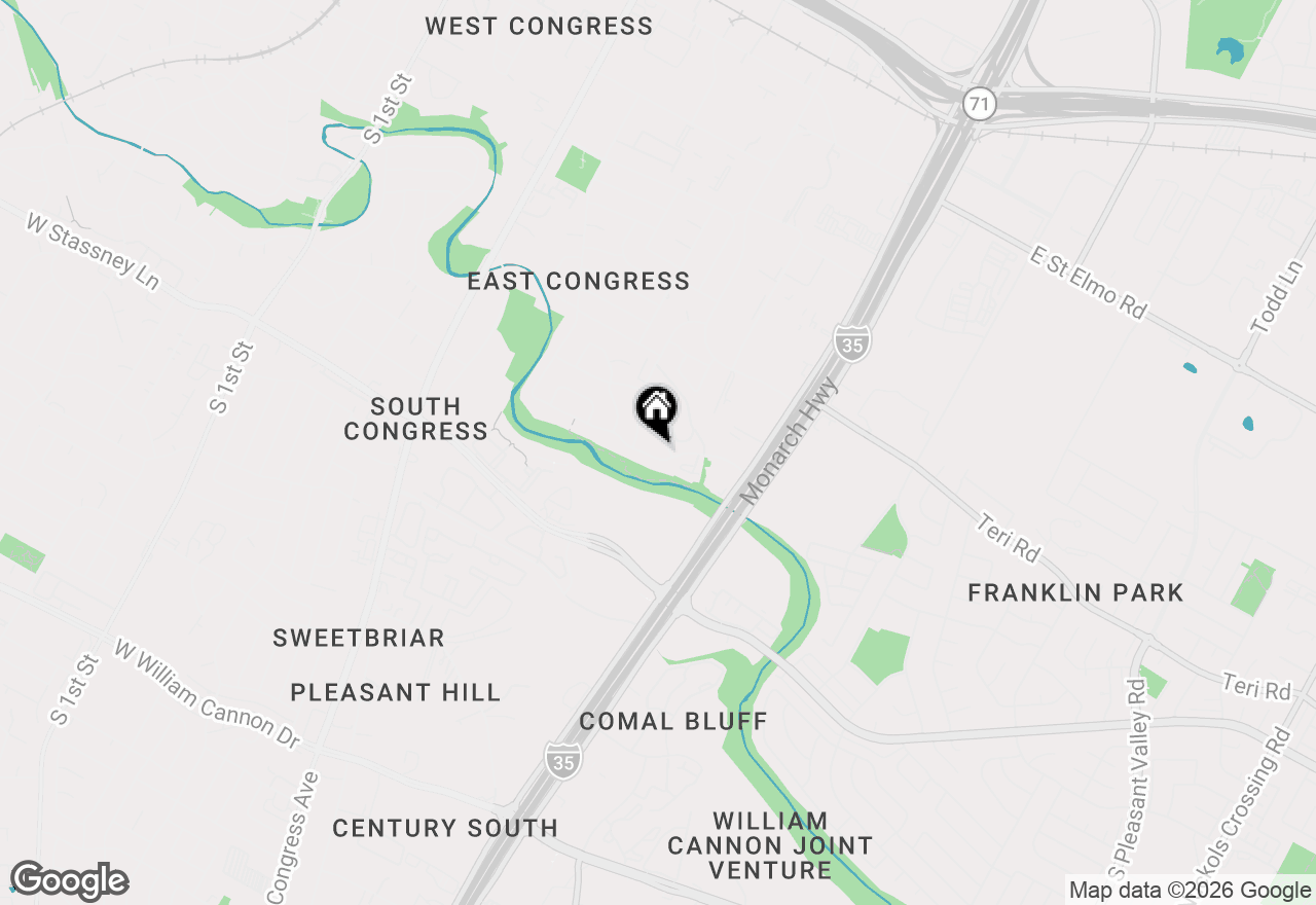 Map of 800 Battle Bend Blvd, Austin, TX 78745