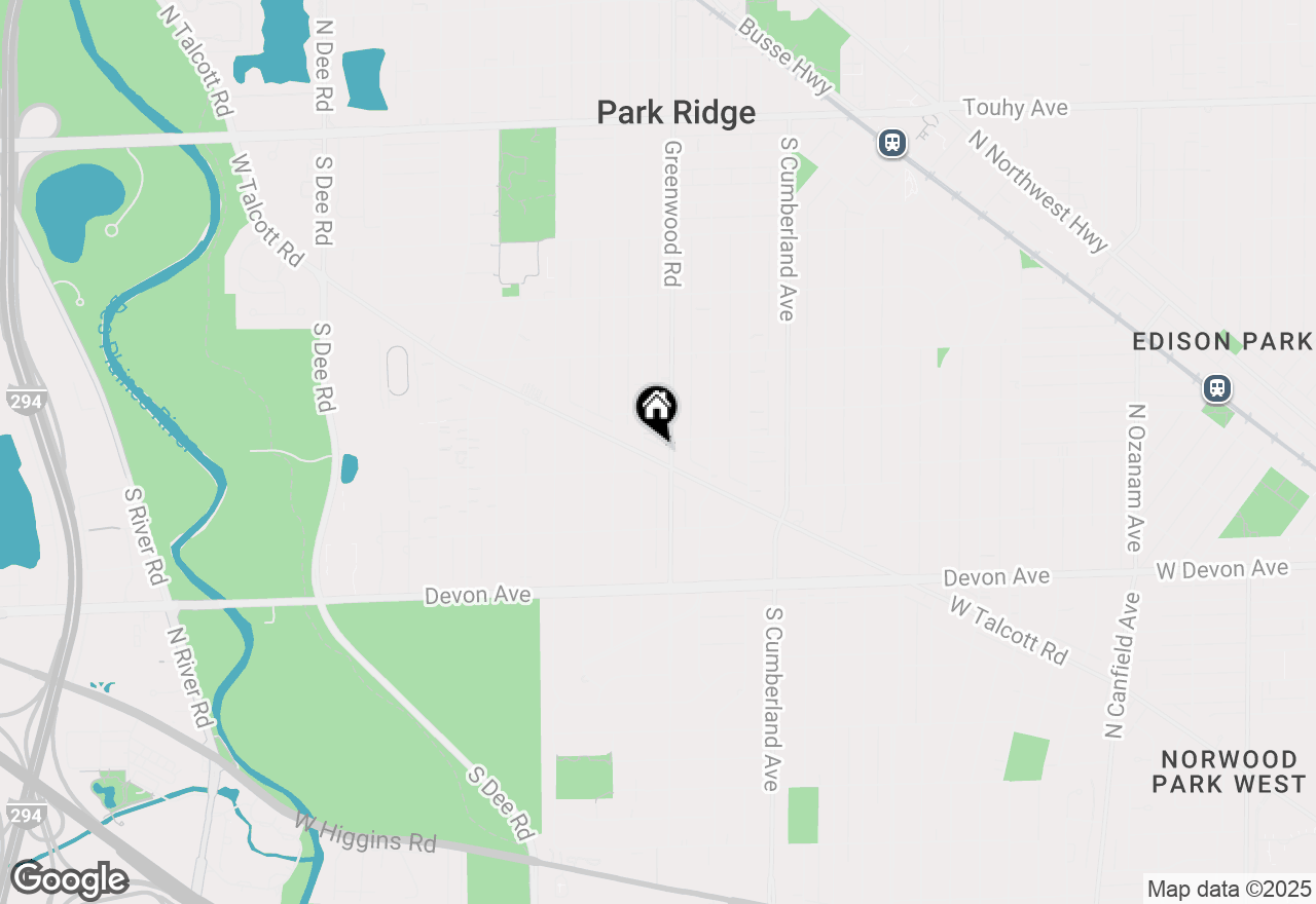 Map of 1212 W Talcott Road, Park Ridge, IL 60068