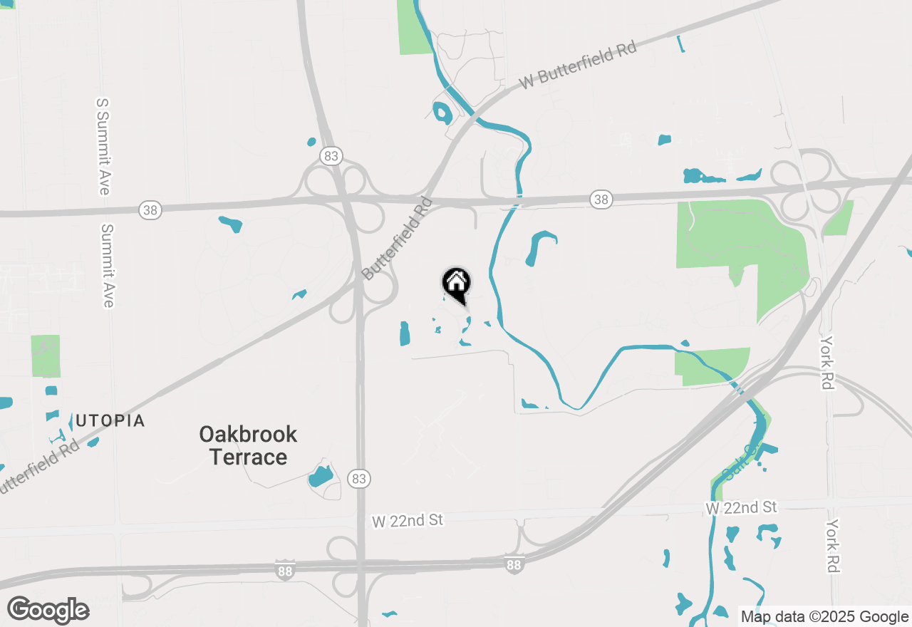 Map of 1 Oak Brook Club Drive #A209, Oak Brook, IL 60523