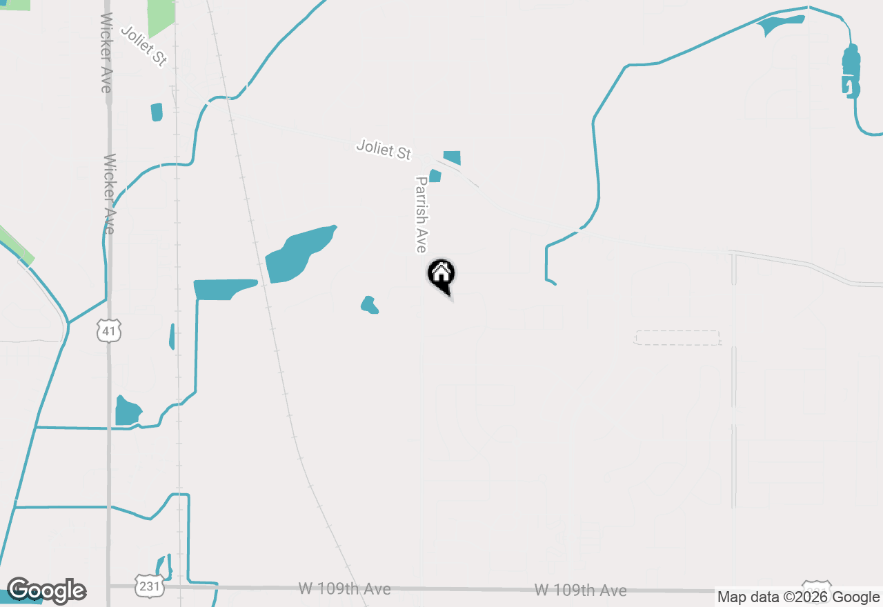 Map of 9460 101st Place, St. John, IN 46373