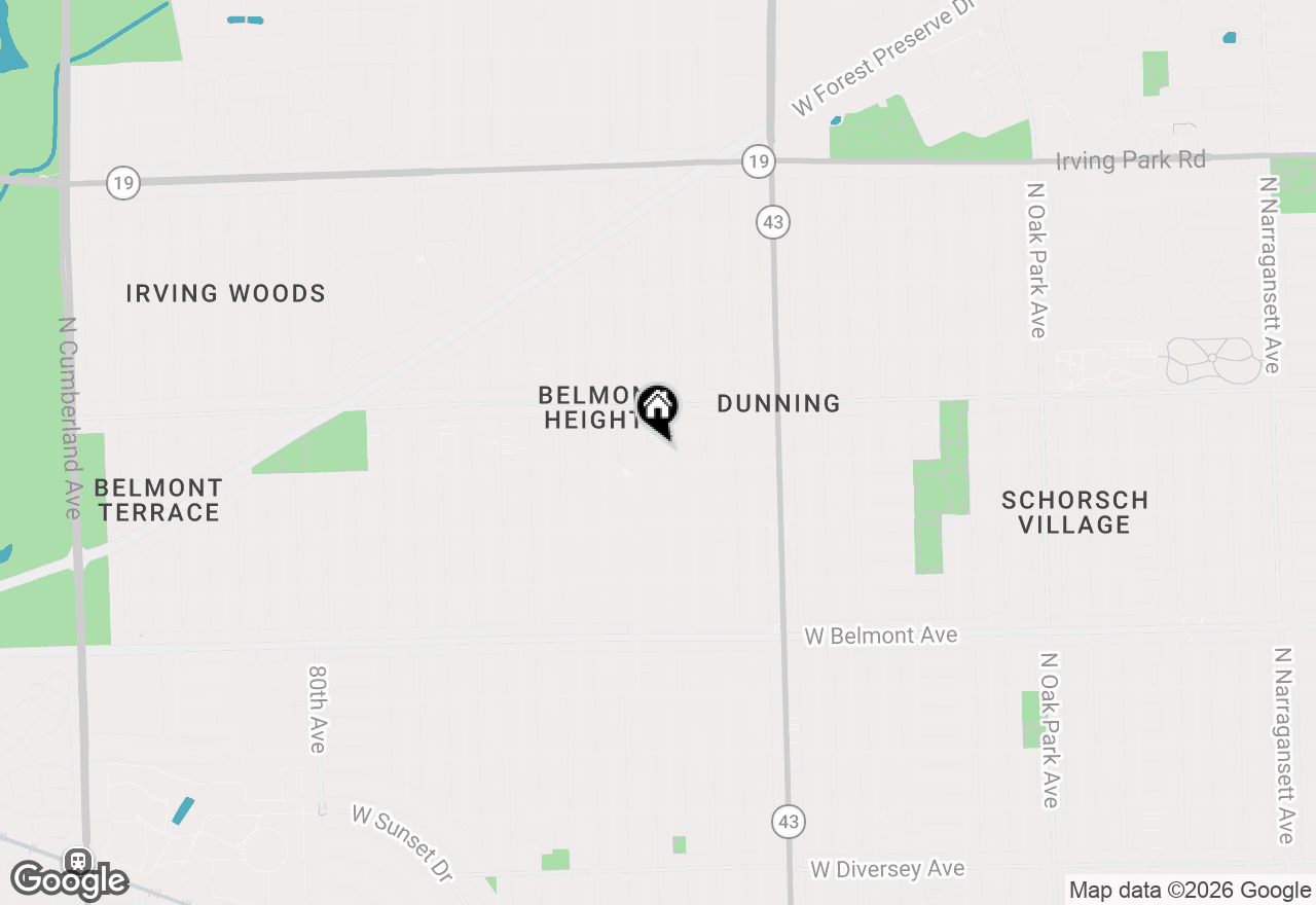 Map of 3510 N Oketo Avenue, Chicago, IL 60634