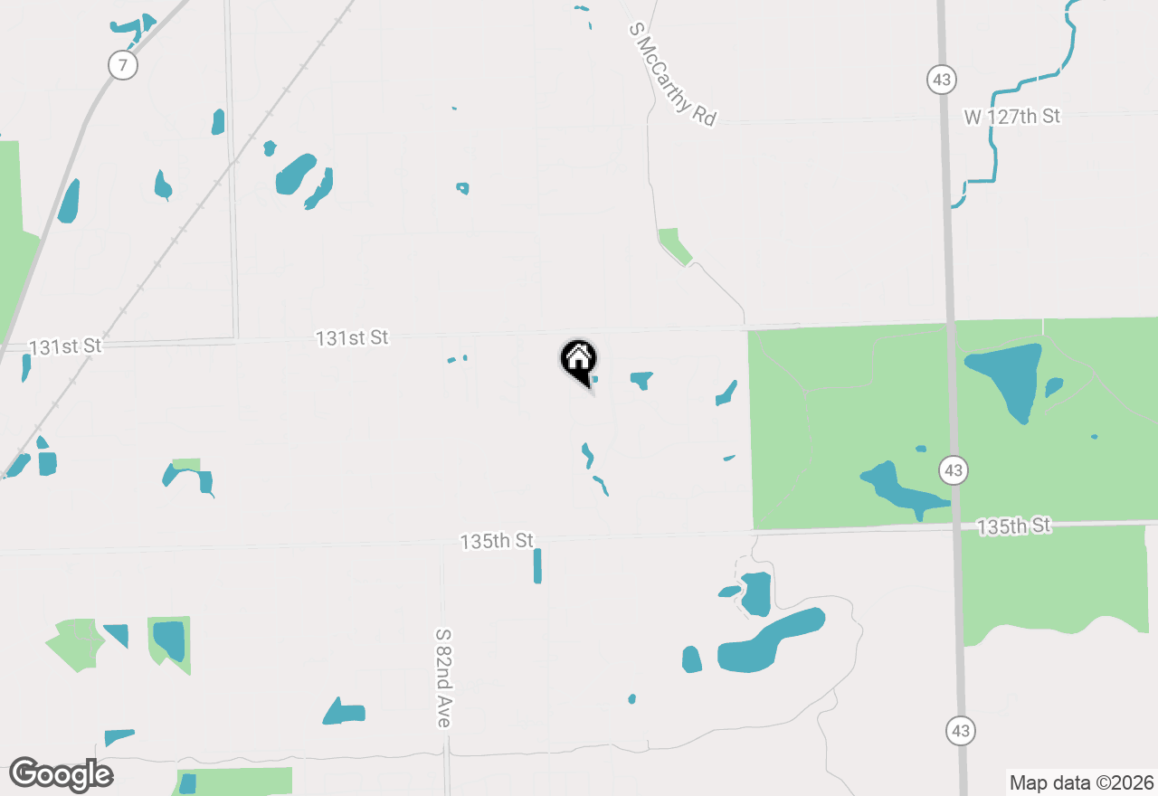 Map of 7920 W Lakeview Court #2B, Palos Heights, IL 60463