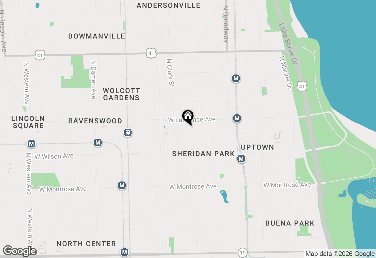 Map of 4725 N Dover Street #1, Chicago, IL 60640