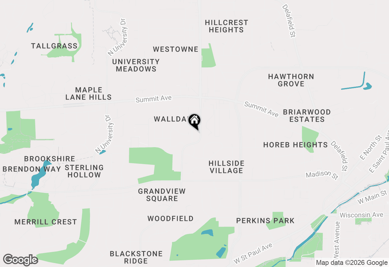 Map of 319 Jasper Ln, Waukesha, WI 53188